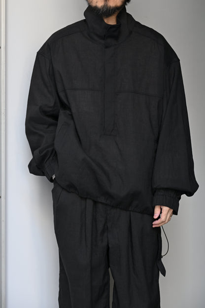 ANCELLM / L/N PULLOVER SHIRT -BLACK