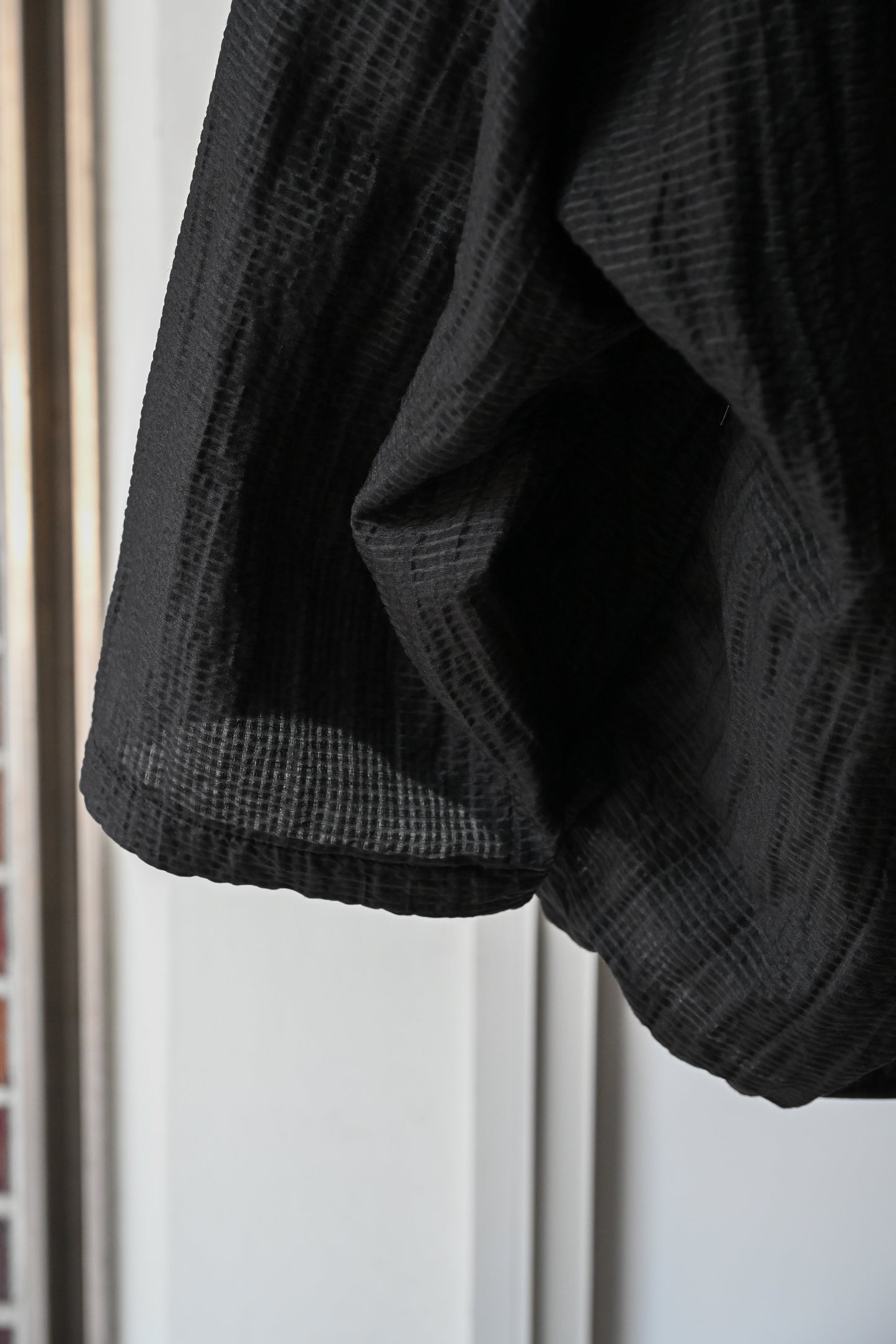 barbell object / uneven s/l top -BLACK