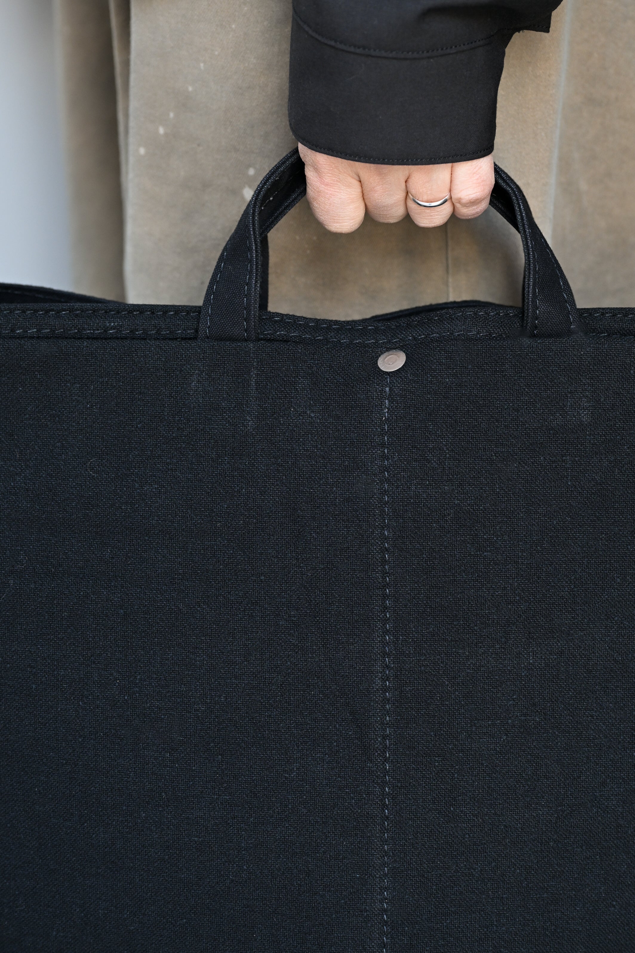 ANCELLM / ANCELLM with This is a(n) C/R DUCK BAG -BLACK – and father