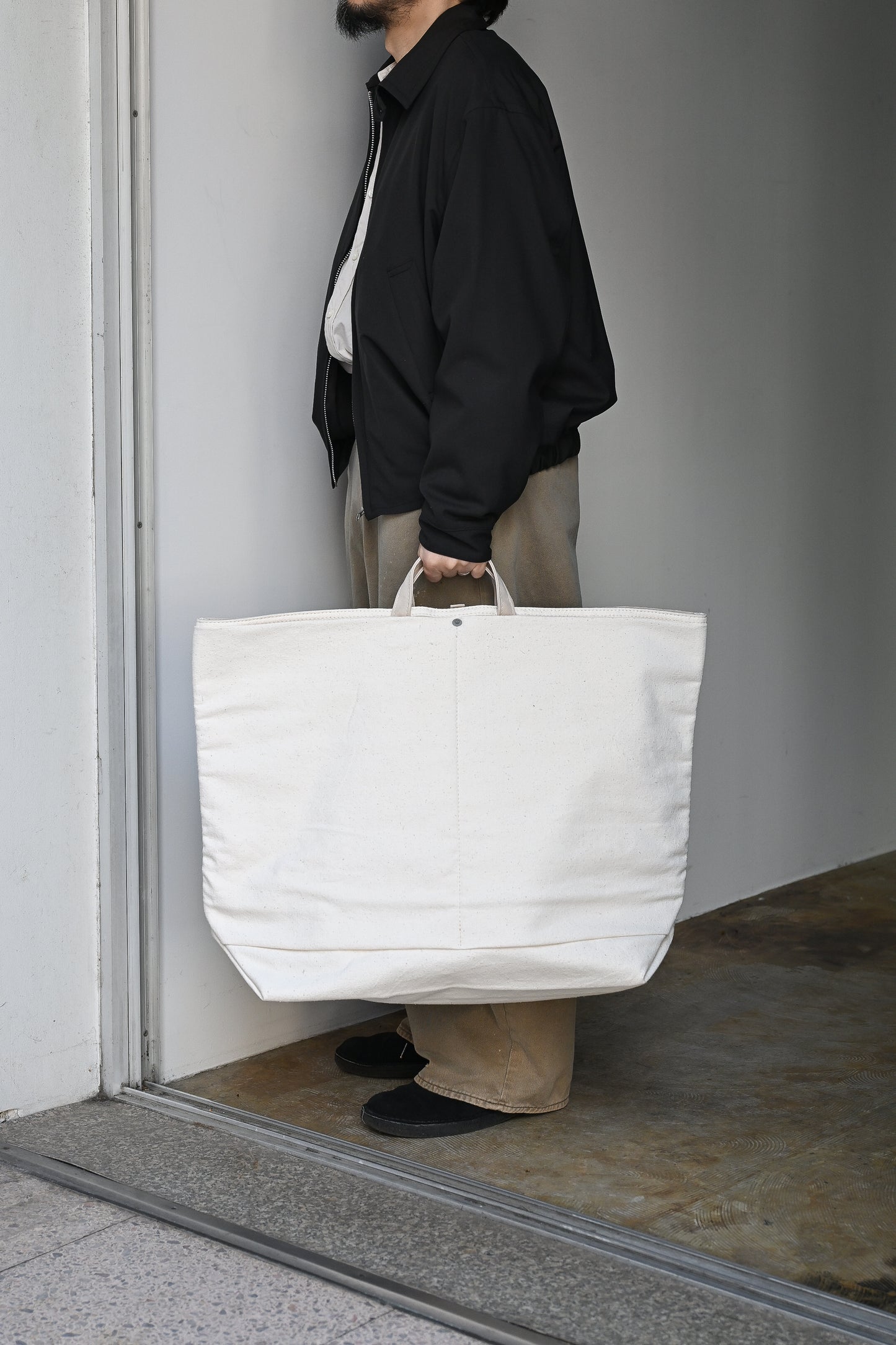 ANCELLM / ANCELLM with This is a(n) C/R DUCK BAG -WHITE