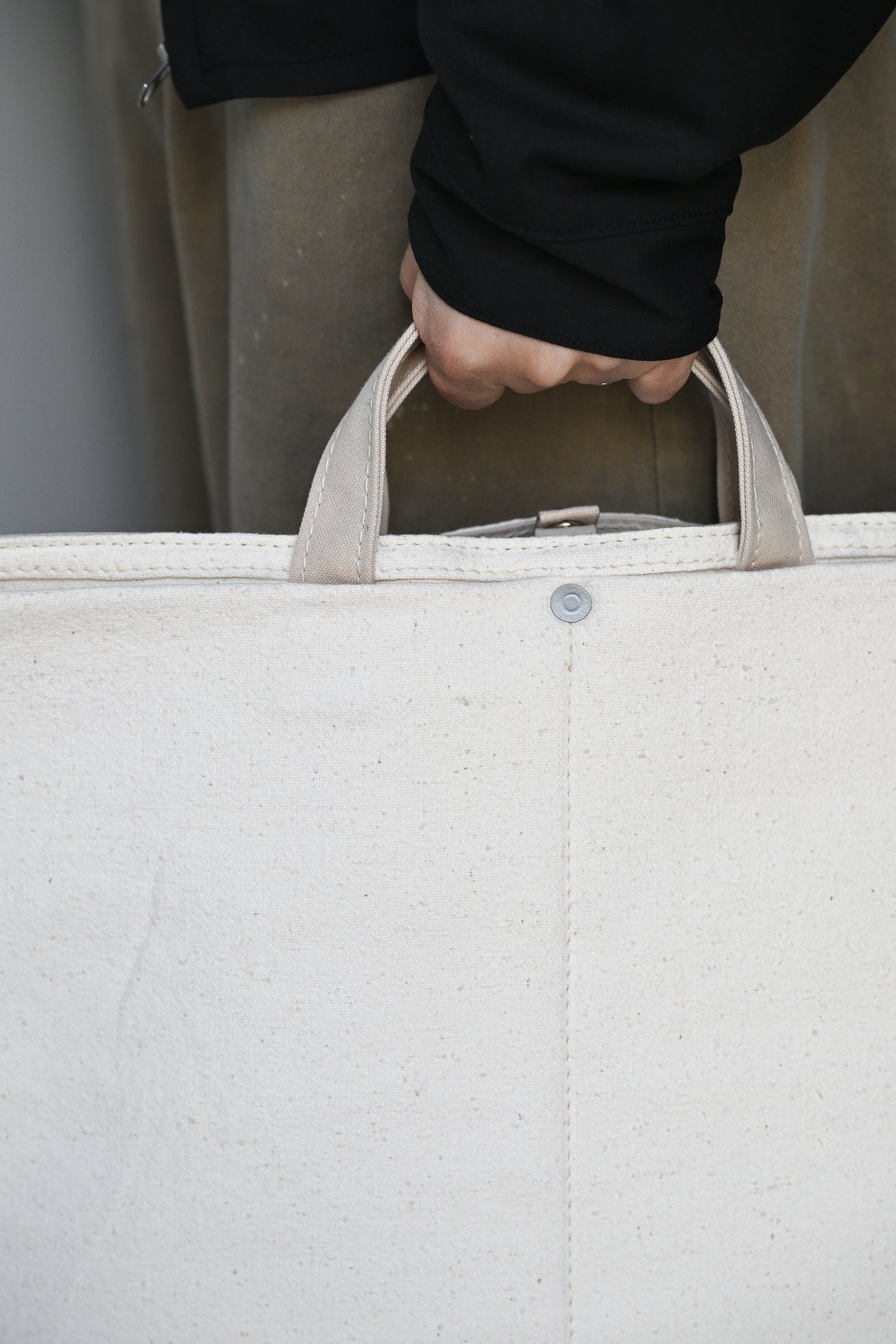ANCELLM / ANCELLM with This is a(n) C/R DUCK BAG -WHITE