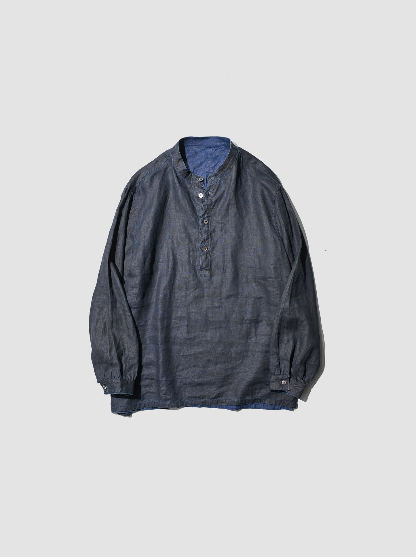 MITTAN / やわらか大麻プルオーバー -墨×インディゴ