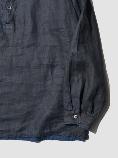 MITTAN / やわらか大麻プルオーバー -墨×インディゴ