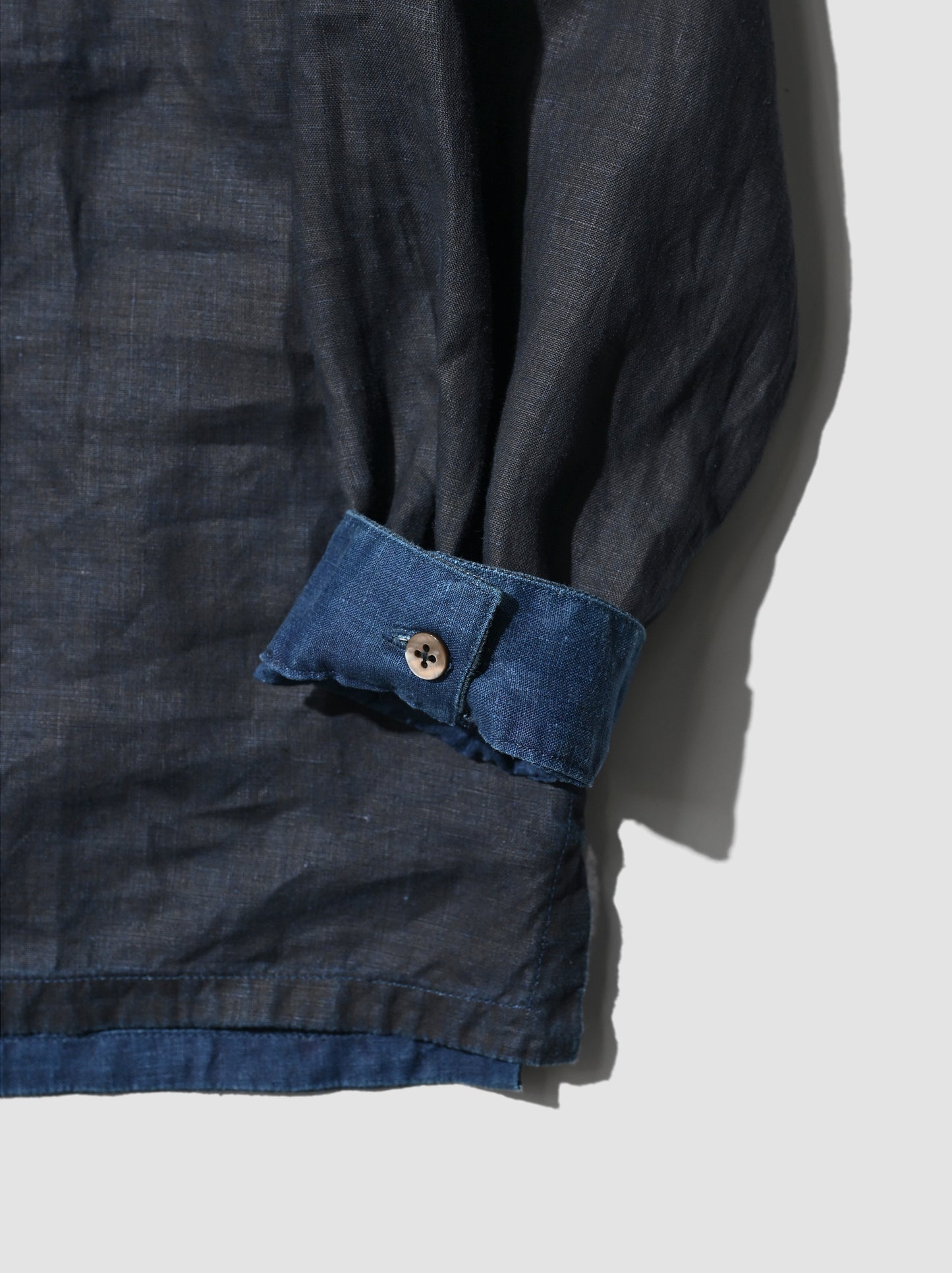 MITTAN / やわらか大麻プルオーバー -墨×インディゴ