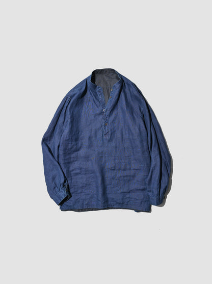 MITTAN / やわらか大麻プルオーバー -墨×インディゴ