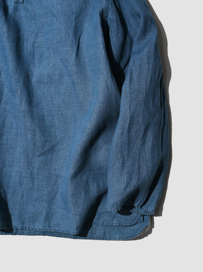 MITTAN / 大麻長袖プルオーバー(草木染) -藍×胡桃