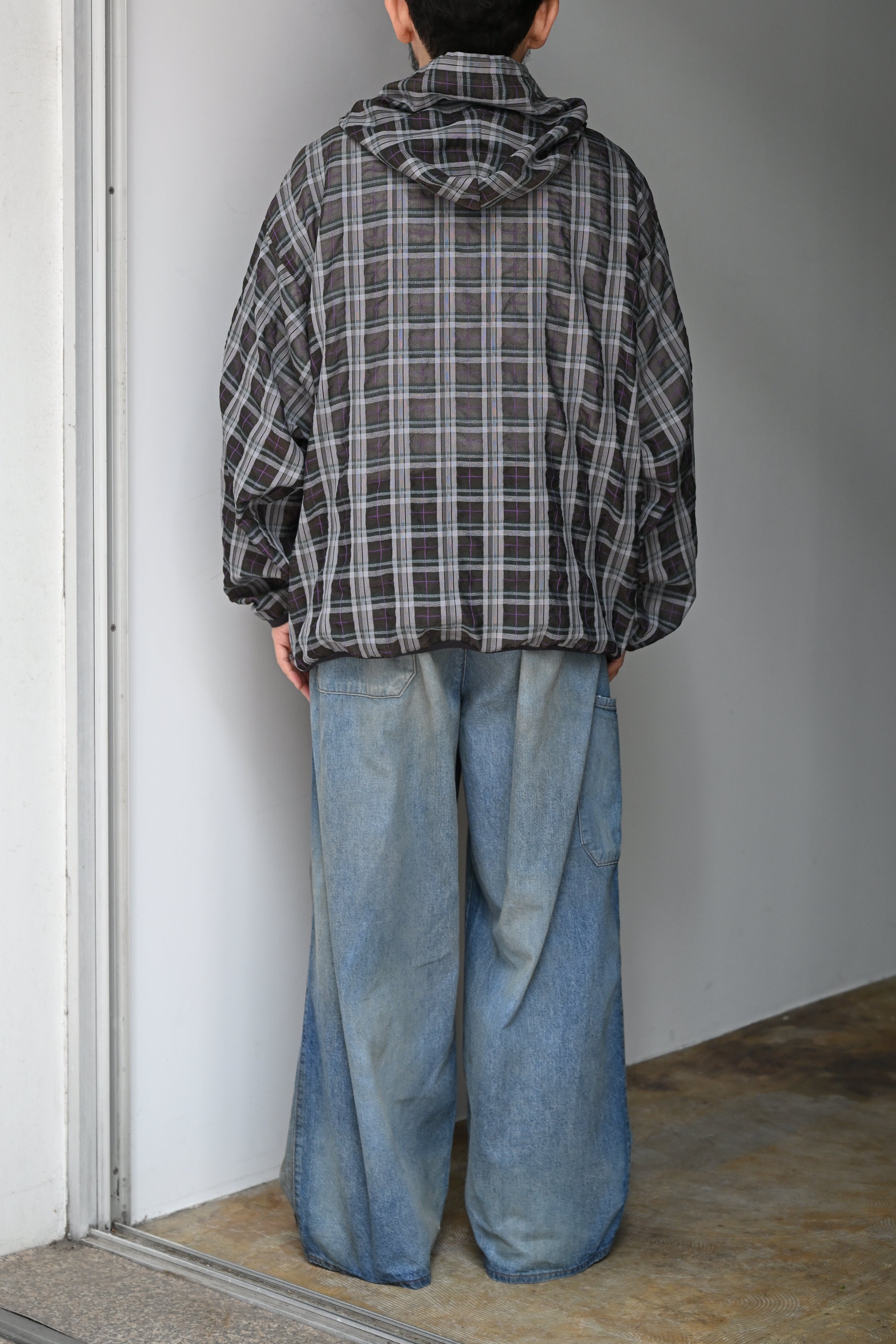 O- / FUNCY PLAID PULLOVER -BROWN PLAID