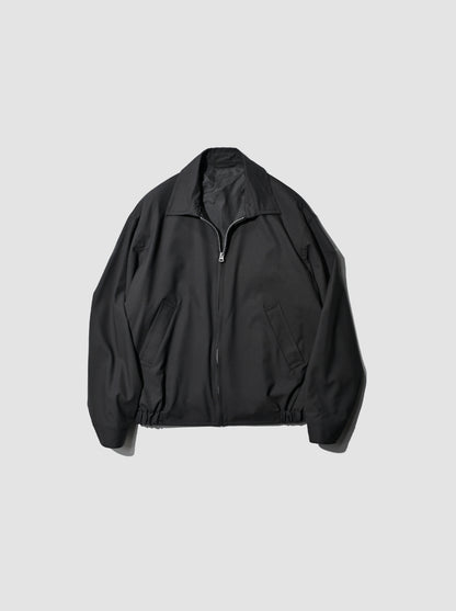 KAPTAIN SUNSHINE /  Wool Poplin Zip Blouson  -INK BLACK