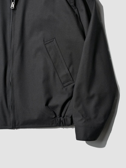 KAPTAIN SUNSHINE /  Wool Poplin Zip Blouson  -INK BLACK