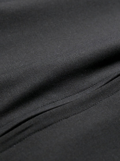 KAPTAIN SUNSHINE /  Wool Poplin Zip Blouson  -INK BLACK