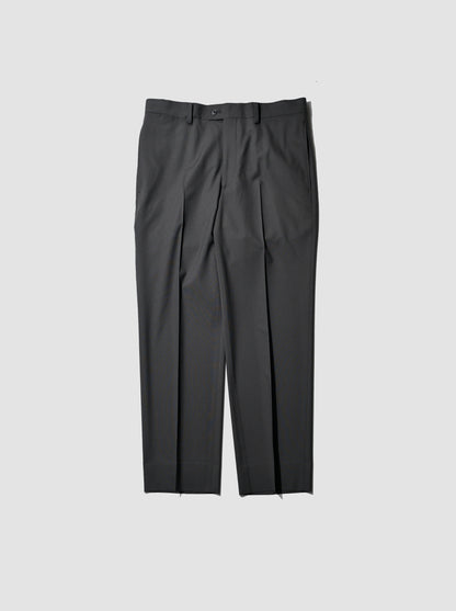 KAPTAIN SUNSHINE /  Wool Poplin Neutral Slacks -INK BLACK