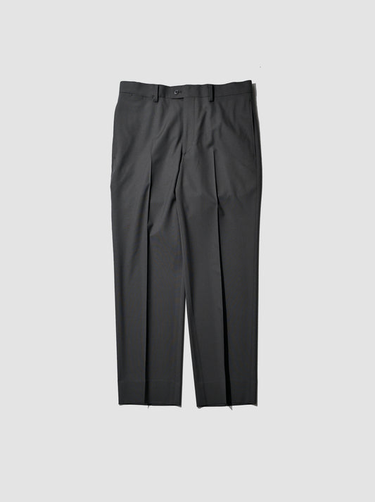 KAPTAIN SUNSHINE /  Wool Poplin Neutral Slacks -INK BLACK