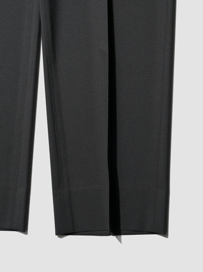 KAPTAIN SUNSHINE /  Wool Poplin Neutral Slacks -INK BLACK