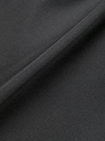 KAPTAIN SUNSHINE /  Wool Poplin Neutral Slacks -INK BLACK
