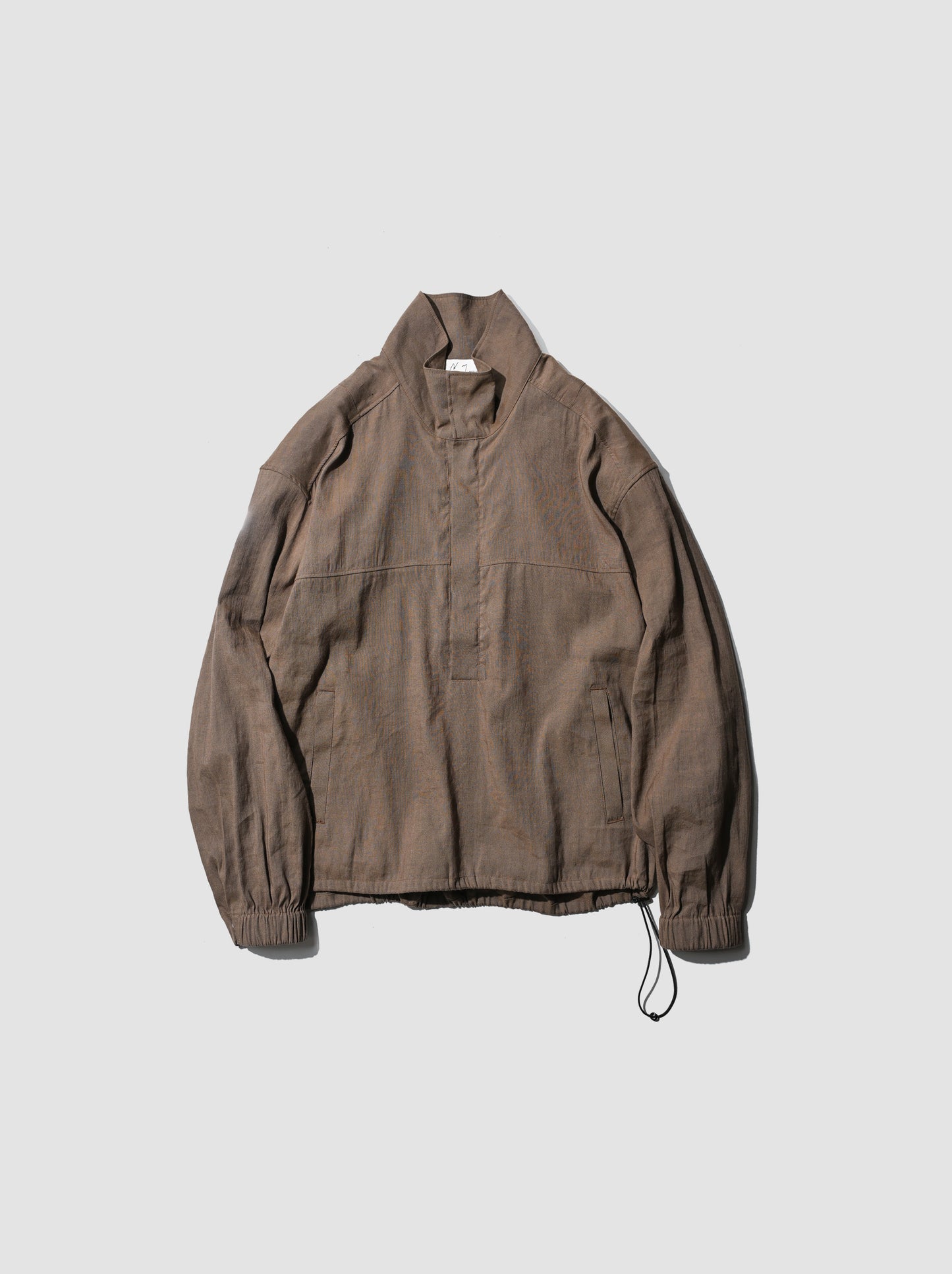ANCELLM / L/N PULLOVER SHIRT -BROWN
