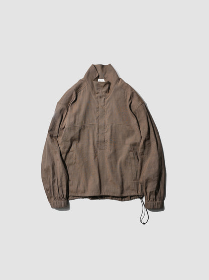 ANCELLM / L/N PULLOVER SHIRT -BROWN