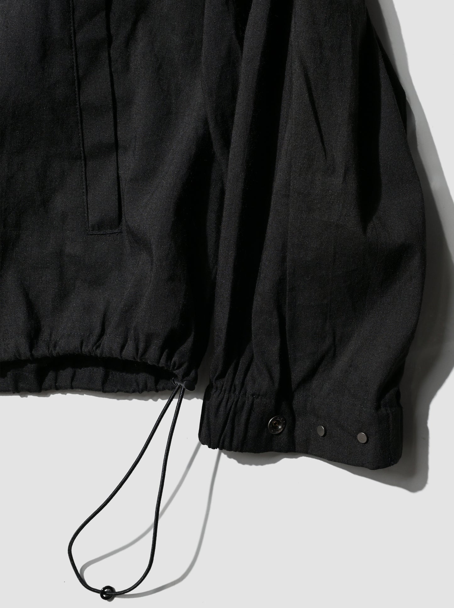 ANCELLM / L/N PULLOVER SHIRT -BLACK