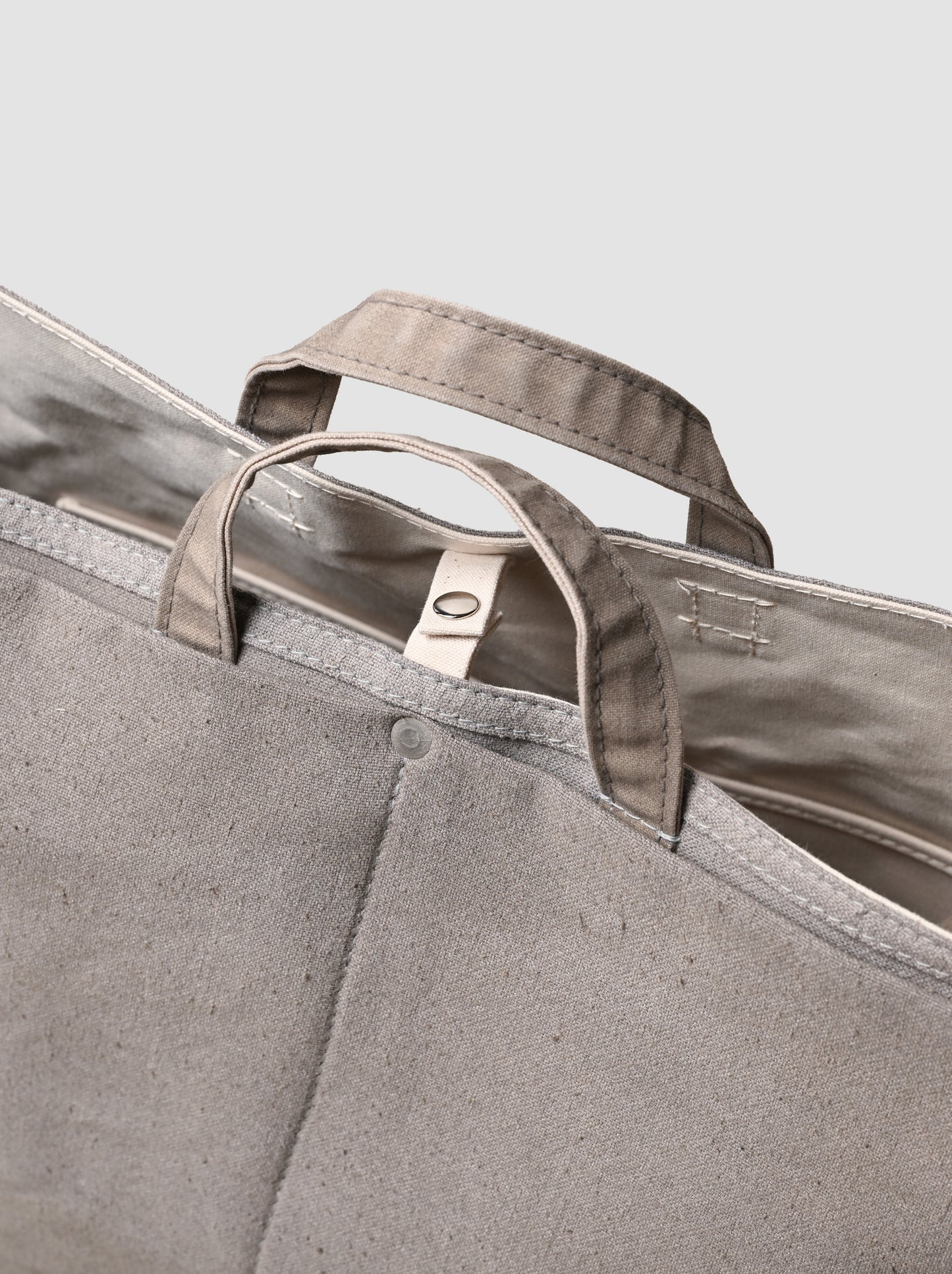 ANCELLM / ANCELLM with This is a(n) C/R DUCK BAG -GREIGE