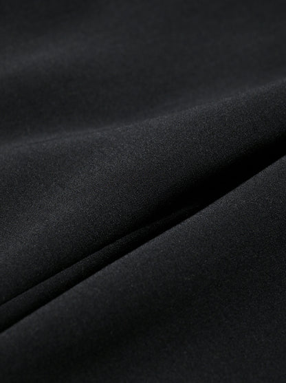 BISOWN / Suoer120's WO PLEATS TUCK SLACKS / MENS -BLACK