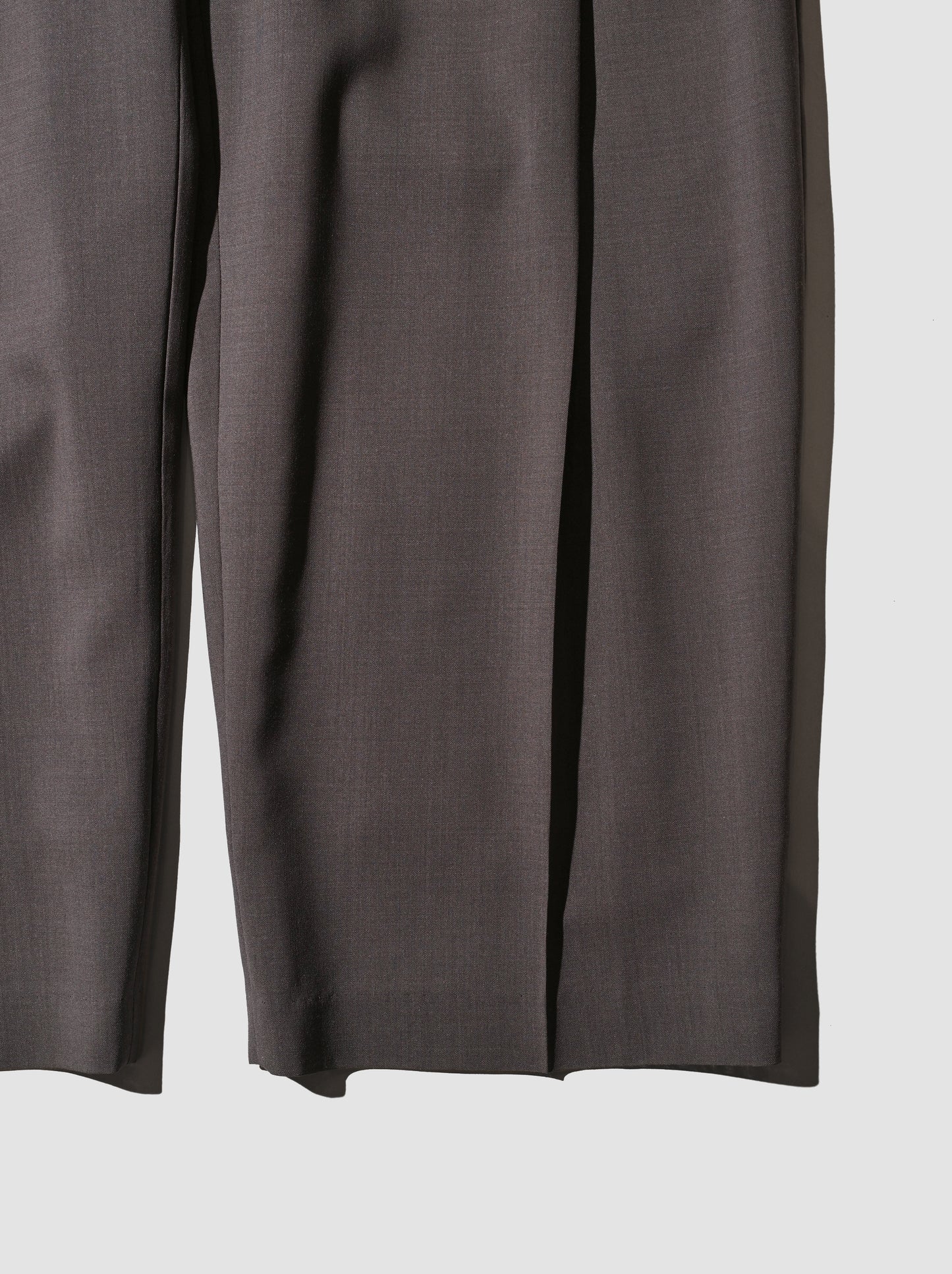 BISOWN / Suoer120's WO PLEATS TUCK SLACKS / MENS -BROWN