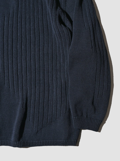 A MACHINE / Pullover Sweater/Brooks Brothers Illustlation Sweater(1982/CHRISTMAS) -NAVY