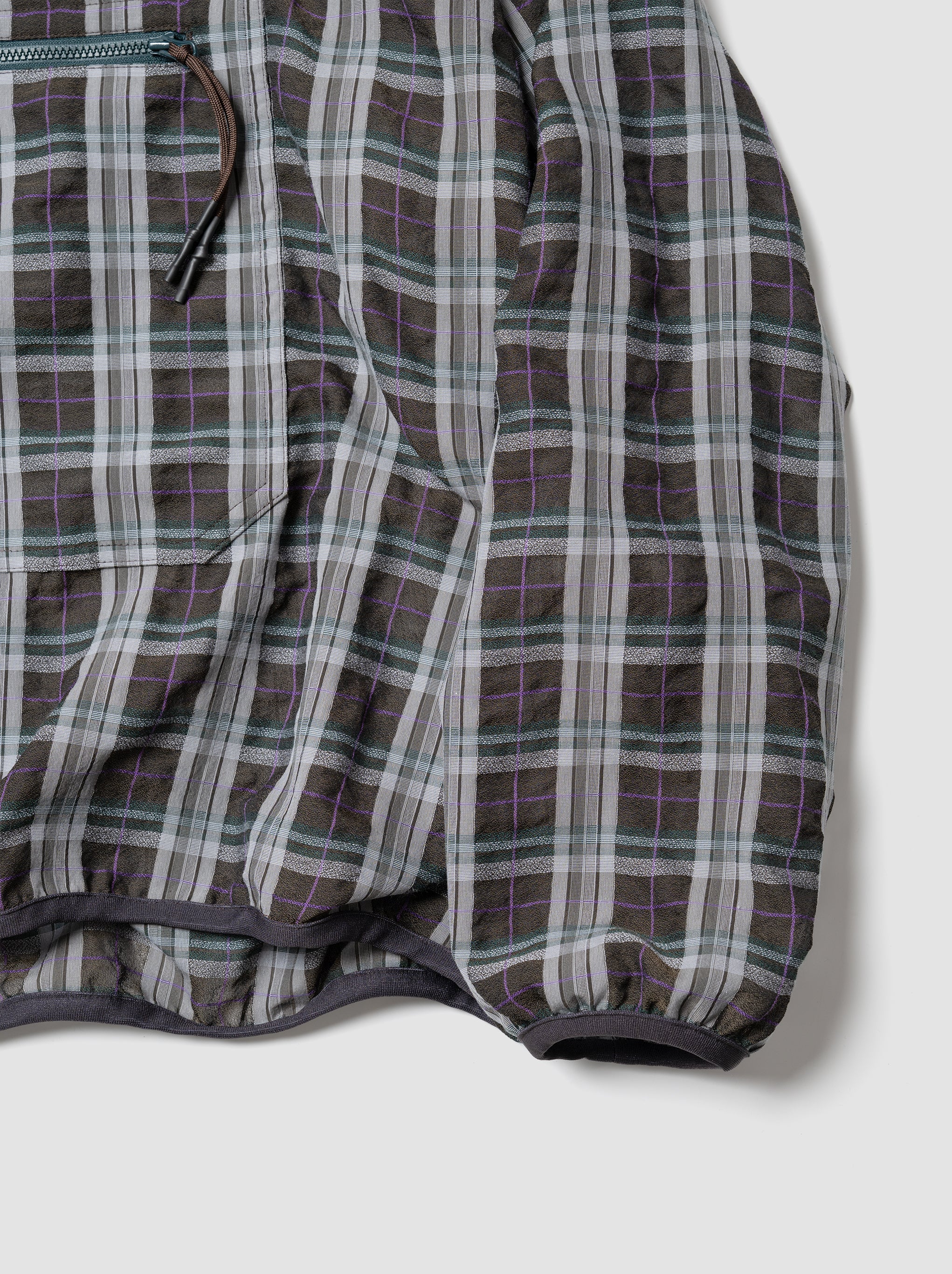 O- / FUNCY PLAID PULLOVER -BROWN PLAID