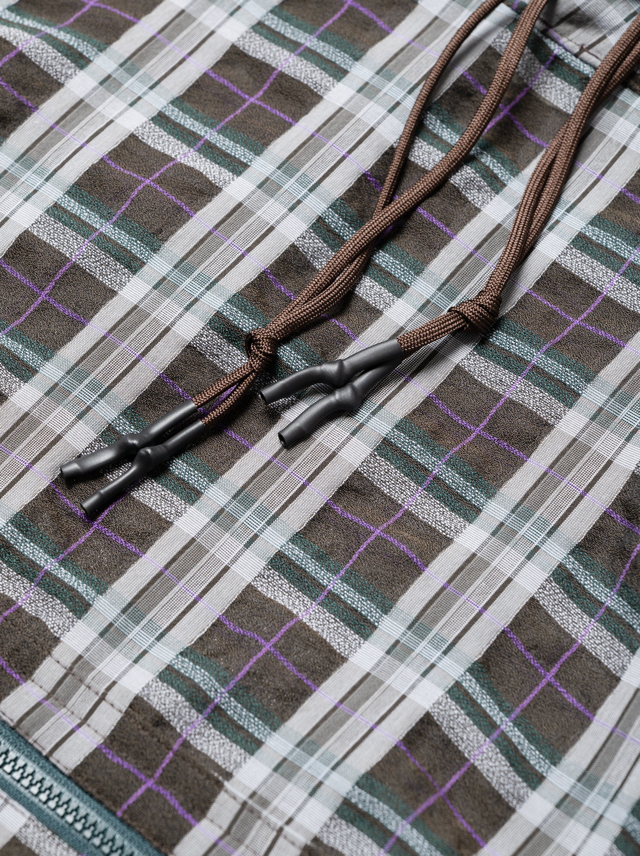 O- / FUNCY PLAID PULLOVER -BROWN PLAID