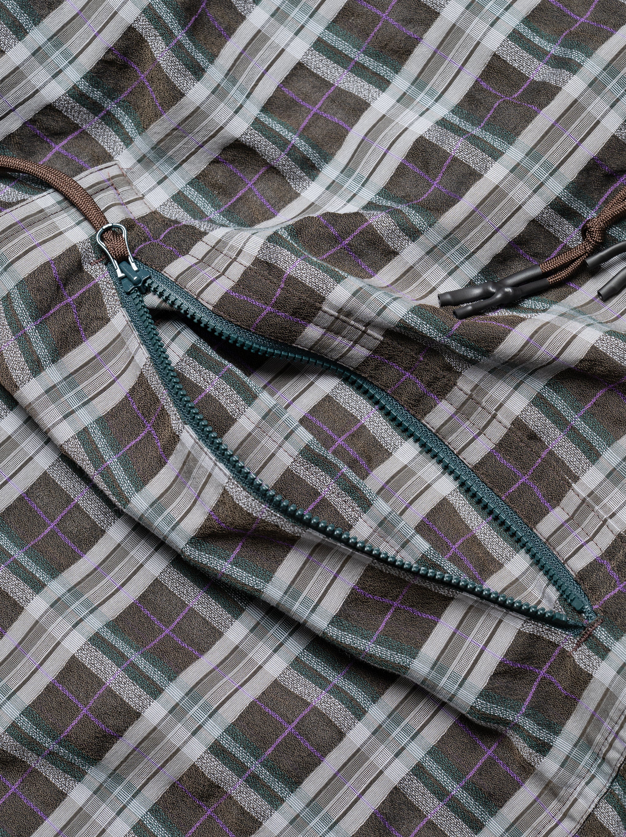 O- / FUNCY PLAID PULLOVER -BROWN PLAID
