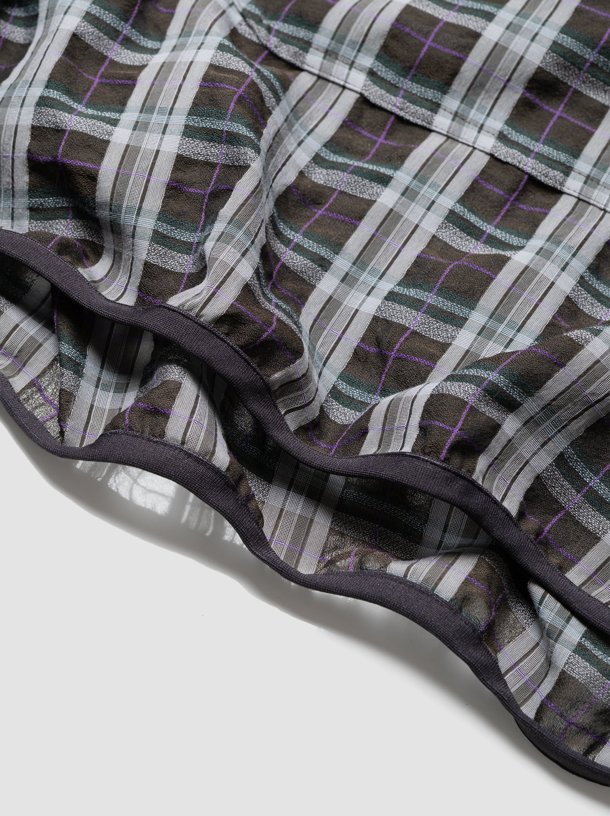 O- / FUNCY PLAID PULLOVER -BROWN PLAID