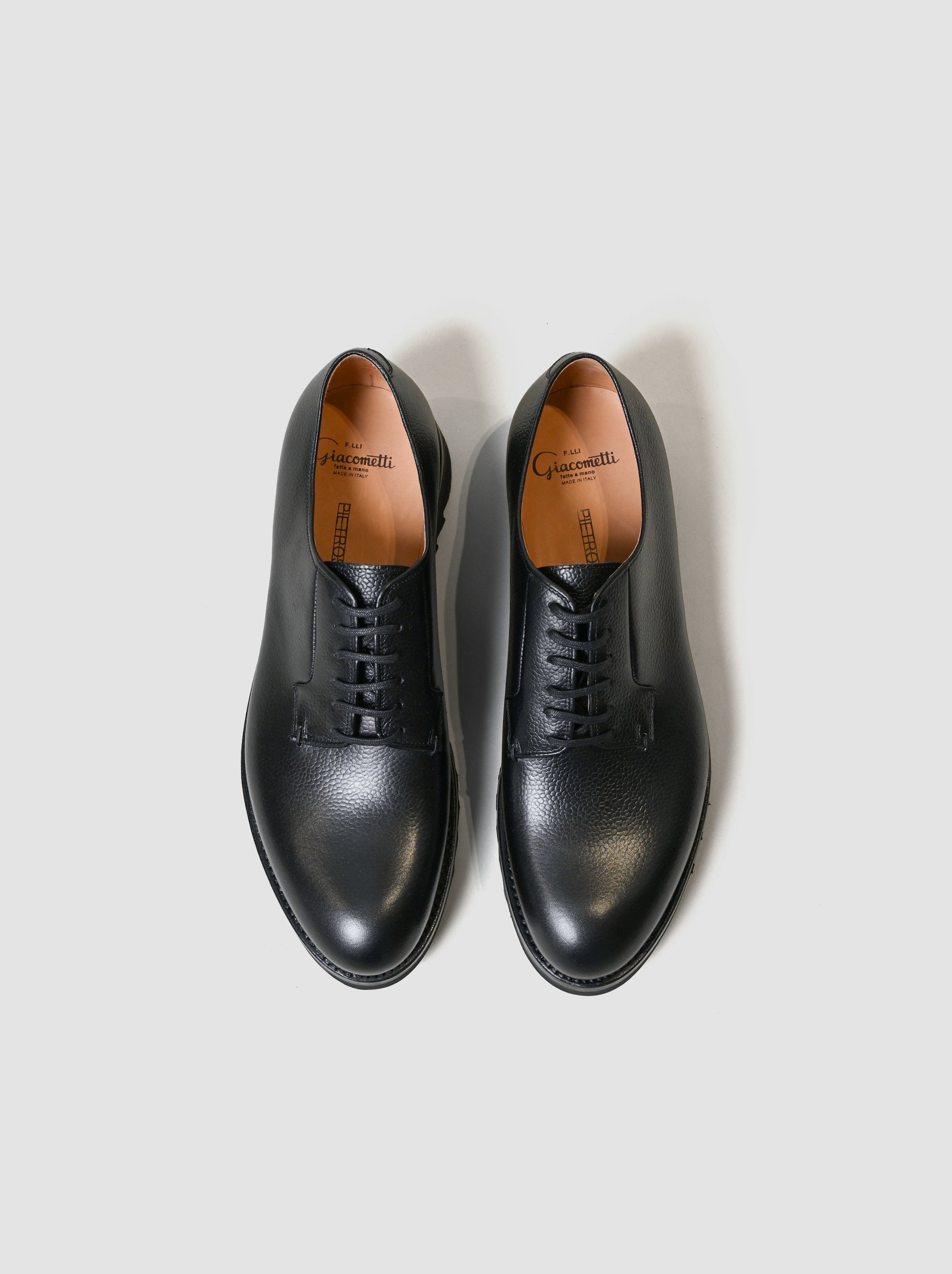 F.LLI Giacometti / FG173 massimo （SHARK SOLE PLAIN TOE） -SCOZIA NERO