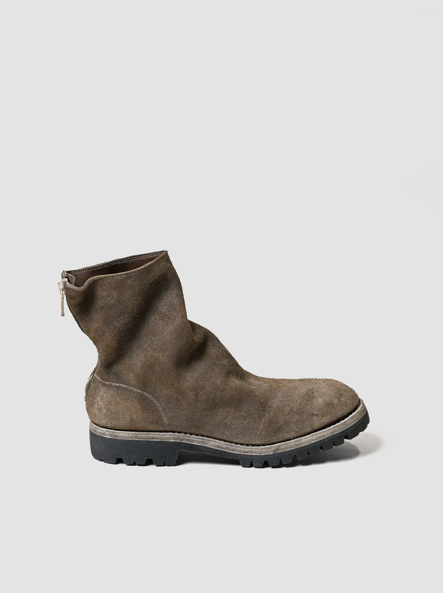 GUIDI / 796V HORSE REVERSE, BACK ZIP BOOT, SOLE RUBBER -CV177T