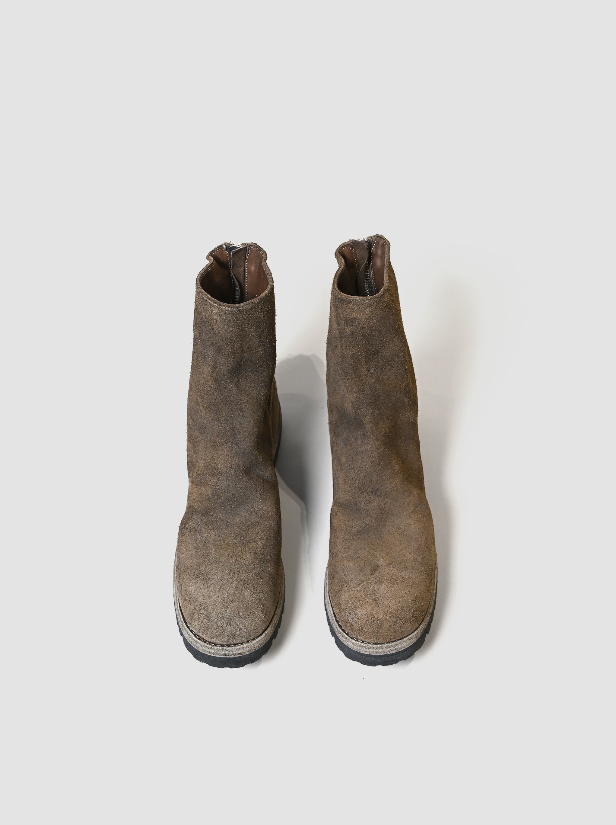 GUIDI / 796V HORSE REVERSE, BACK ZIP BOOT, SOLE RUBBER -CV177T