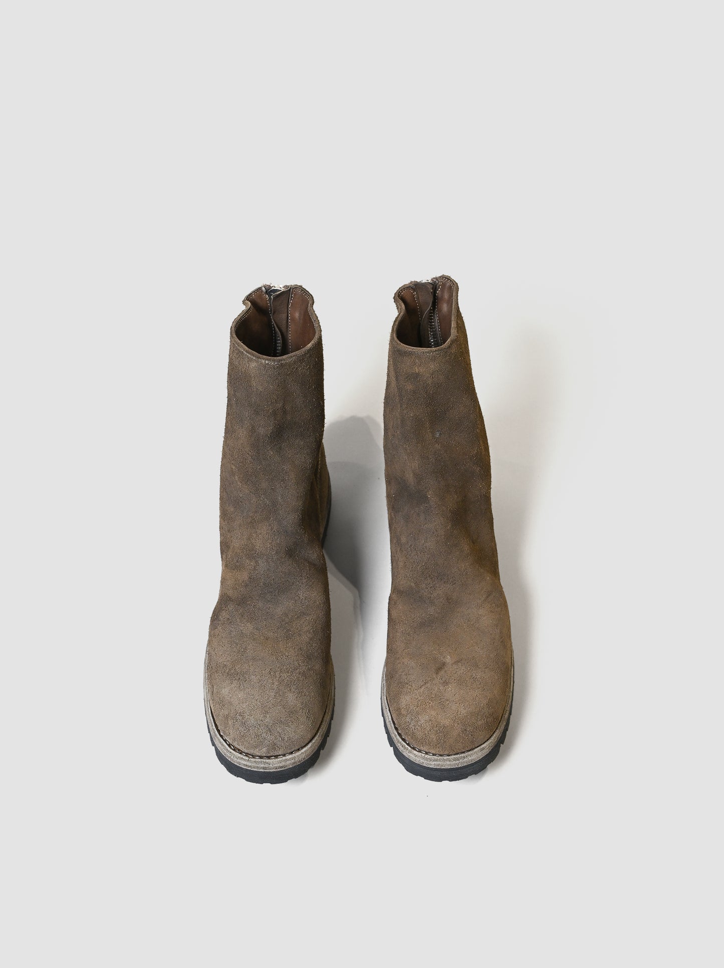 GUIDI / 796V HORSE REVERSE, BACK ZIP BOOT, SOLE RUBBER -CV177T