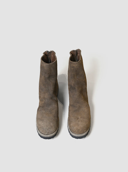 GUIDI / 796V HORSE REVERSE, BACK ZIP BOOT, SOLE RUBBER -CV177T