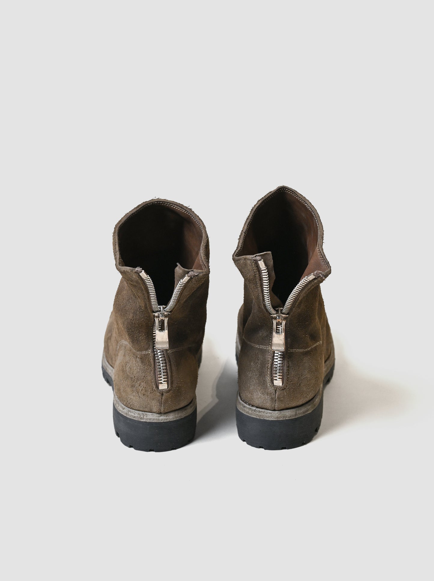 GUIDI / 796V HORSE REVERSE, BACK ZIP BOOT, SOLE RUBBER -CV177T