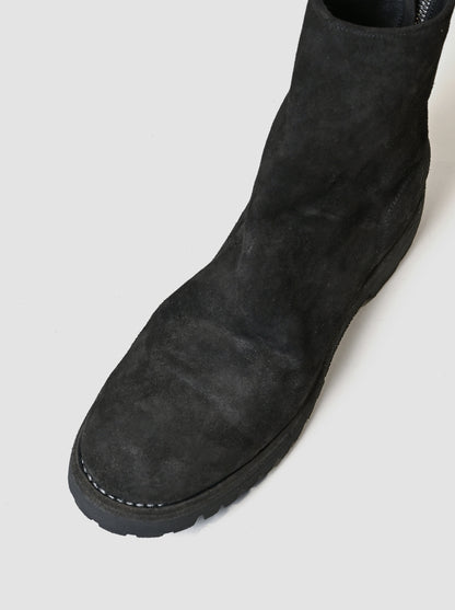 GUIDI / 796V HORSE REVERSE, BACK ZIP BOOT, SOLE RUBBER -BLACK