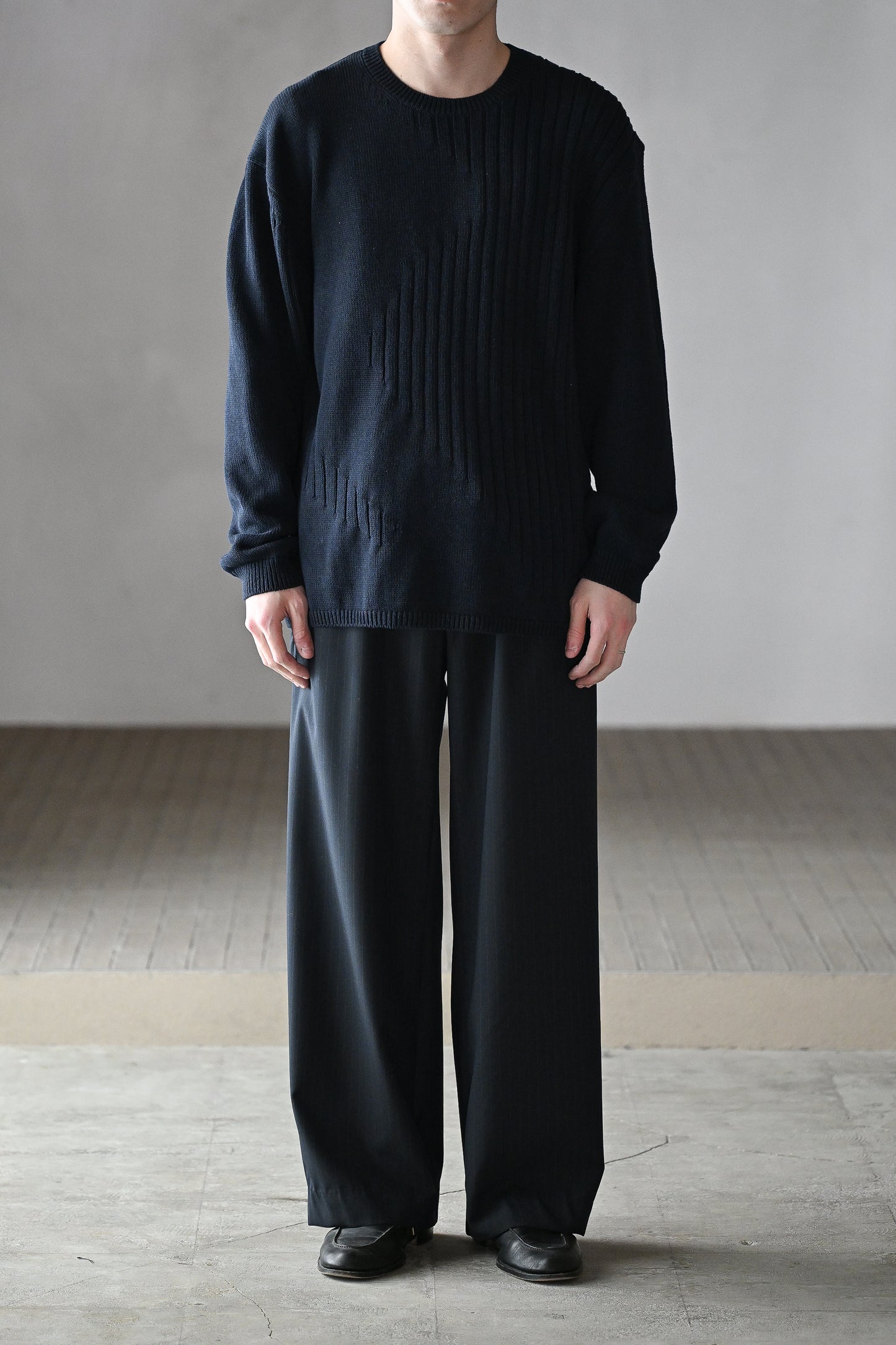 A MACHINE / Pullover Sweater/Brooks Brothers Illustlation Sweater(1982/CHRISTMAS) -NAVY