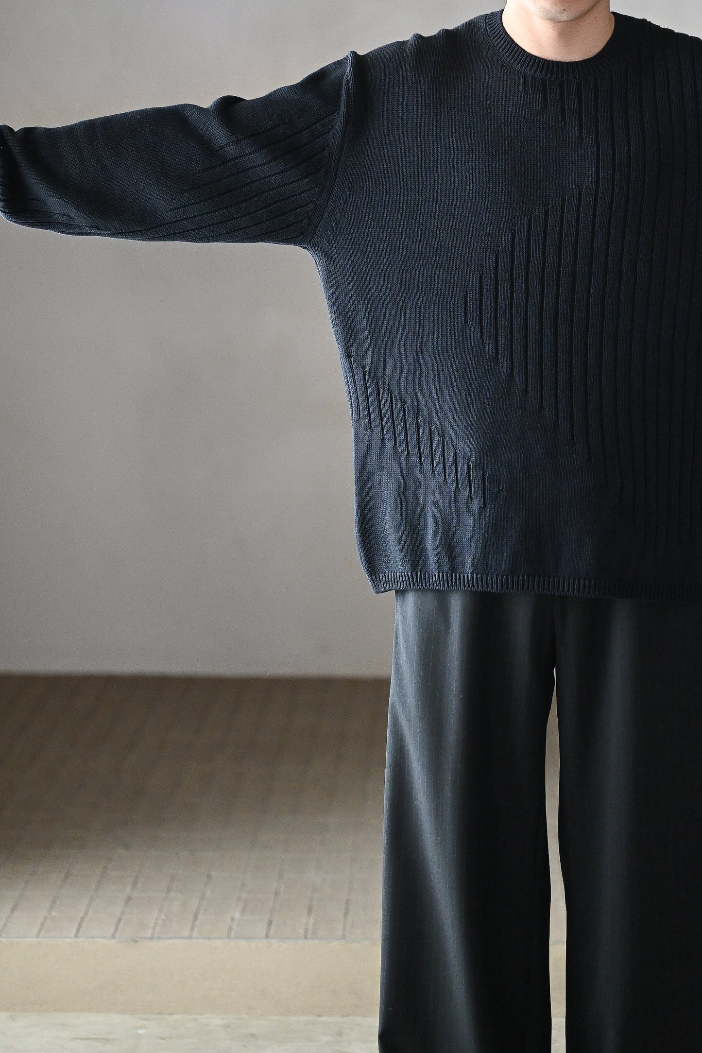 A MACHINE / Pullover Sweater/Brooks Brothers Illustlation Sweater(1982/CHRISTMAS) -NAVY