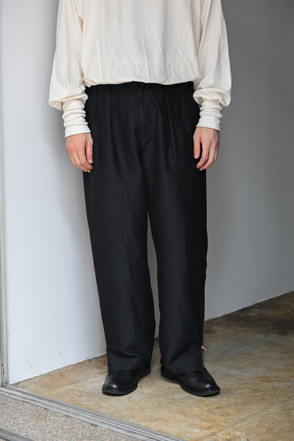 barbell object / zipper pt -BLACK