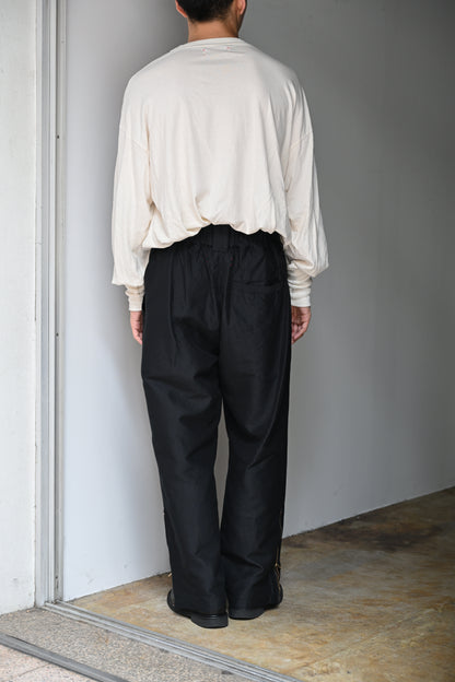 barbell object / zipper pt -BLACK