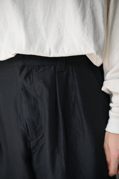 barbell object / zipper pt -BLACK