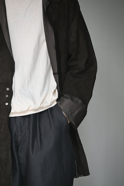 barbell object / leather 3b sh -BLACK