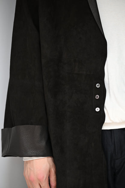 barbell object / leather 3b sh -BLACK