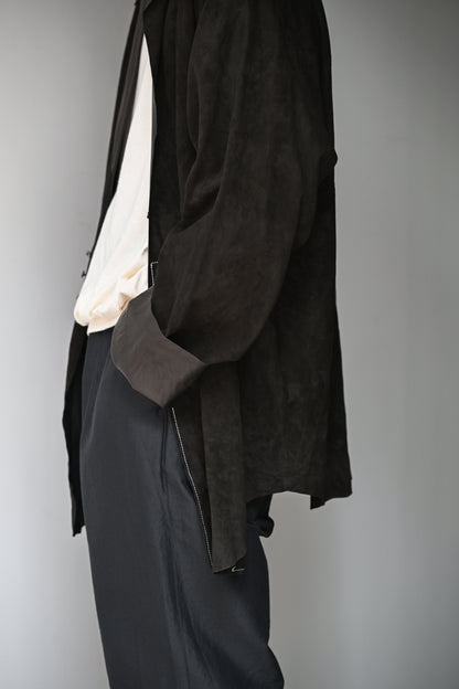 barbell object / leather 3b sh -BLACK