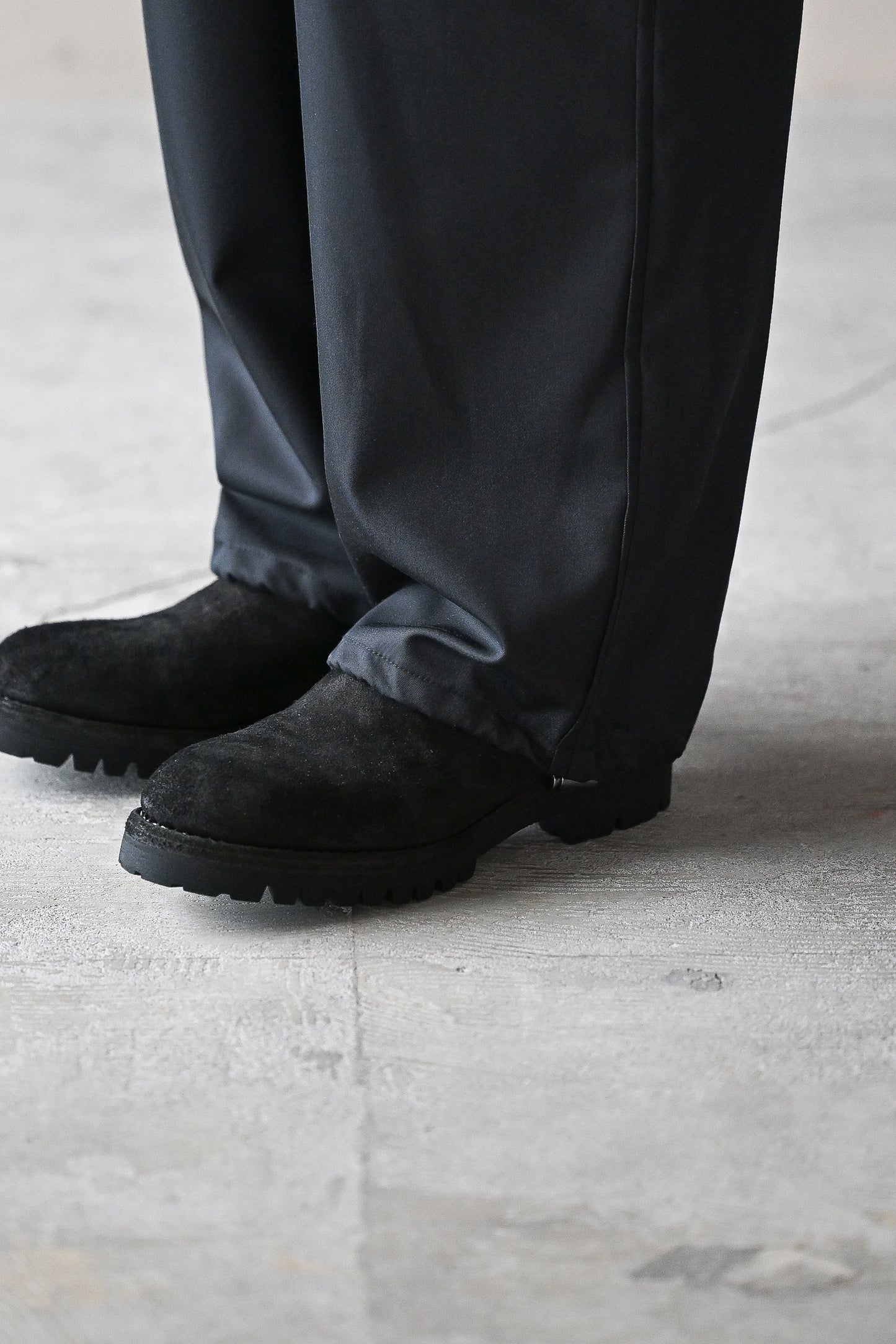 GUIDI / 796V HORSE REVERSE, BACK ZIP BOOT, SOLE RUBBER -BLACK