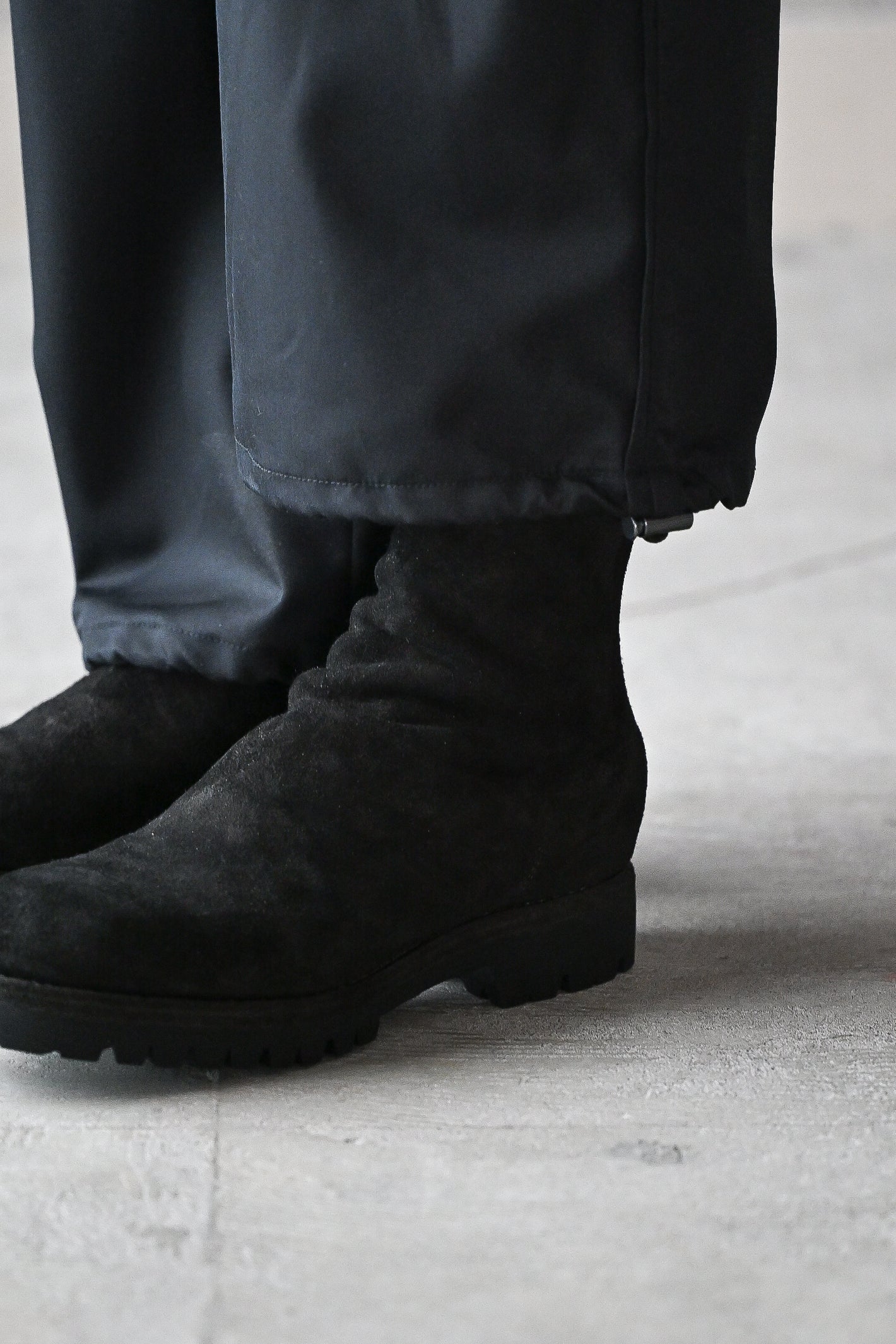 GUIDI / 796V HORSE REVERSE, BACK ZIP BOOT, SOLE RUBBER -BLACK