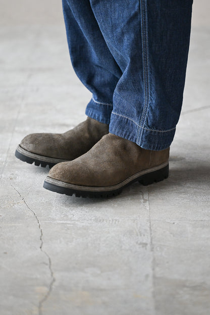 GUIDI / 796V HORSE REVERSE, BACK ZIP BOOT, SOLE RUBBER -CV177T