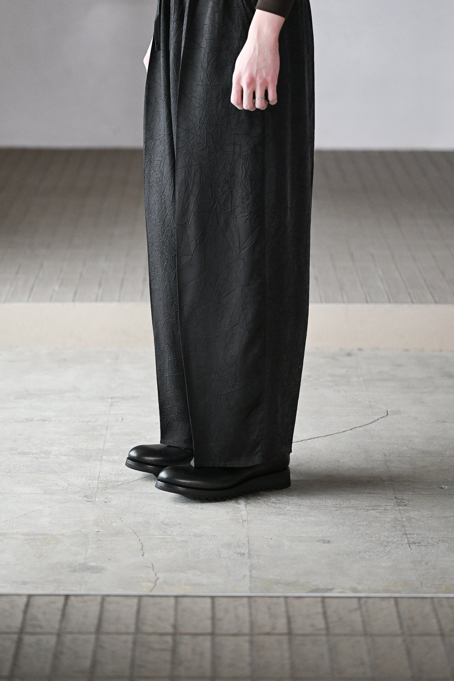 F.LLI Giacometti / FG173 massimo （SHARK SOLE PLAIN TOE） -SCOZIA NERO