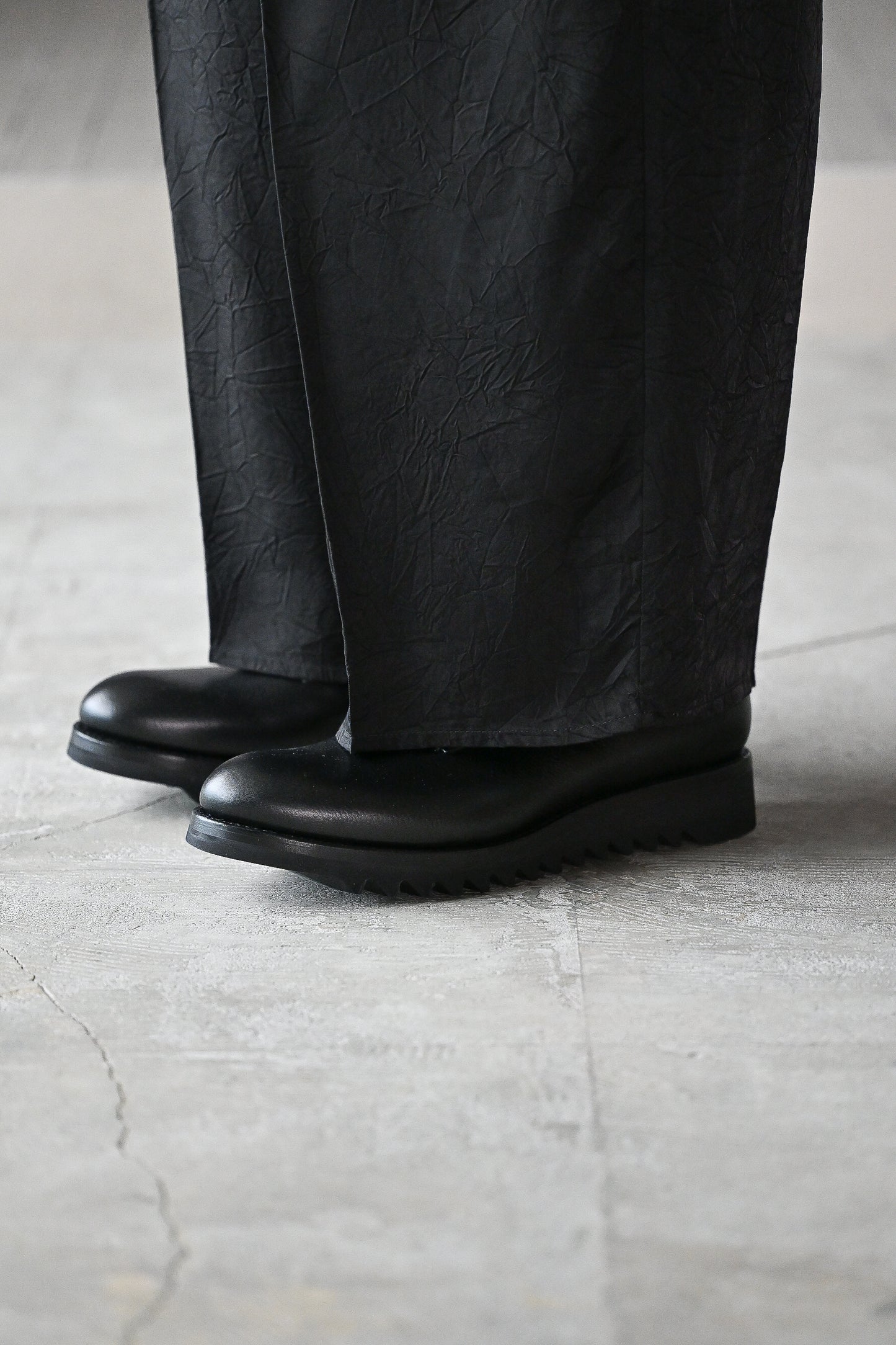 F.LLI Giacometti / FG173 massimo （SHARK SOLE PLAIN TOE） -SCOZIA NERO