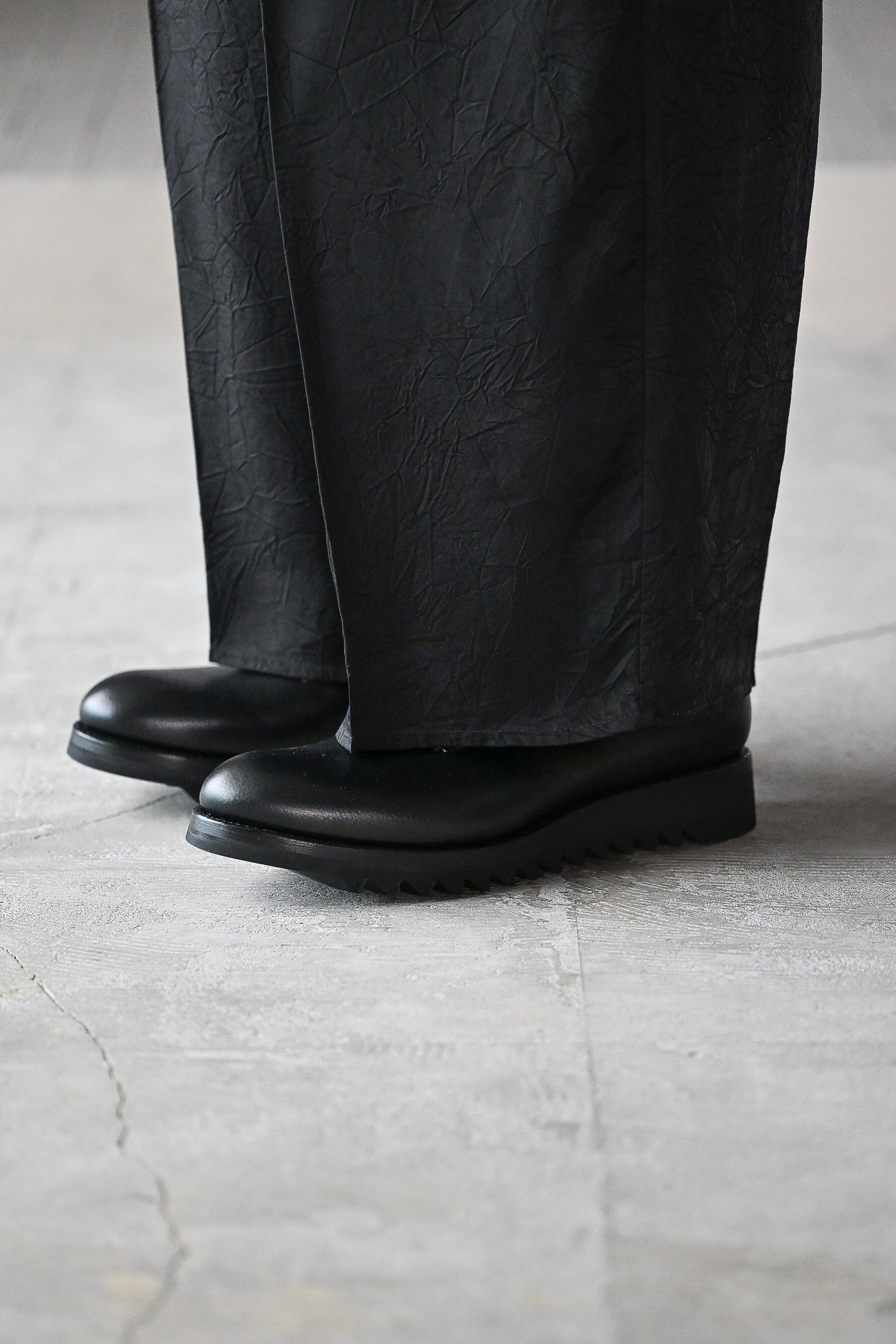 F.LLI Giacometti / FG173 massimo （SHARK SOLE PLAIN TOE） -SCOZIA NERO